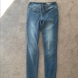 Long, Blue Jeggings